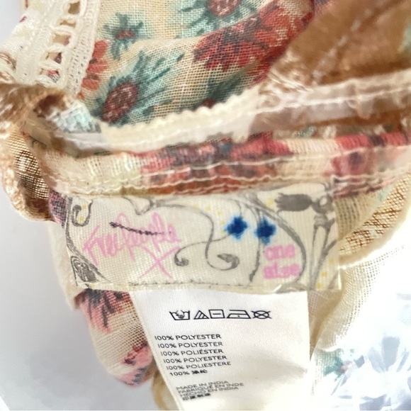Free People Sweet Emotion Floral Ruffle Kimono One Size 26806 - Picture 7 of 10